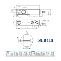 Configuration alternative de la cellule de pesée Mettler Toledo SLB415/215 avec module de dosage MMCS (1,1/2,2/4,4t, personnalisable)
