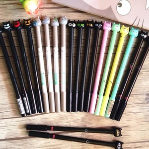 1 pz/lotto simpatico gatto serie 0.5mm inchiostro nero penna firma penna regalo per studenti Kawaii materiale per la scuola - Product Image 2
