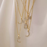 Collar Personalizado Qingyuan con Colgante de Números Arábigos en Cobre con Incrustaciones de Circonio