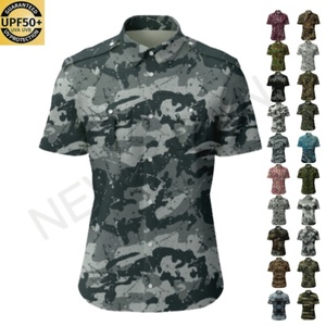 Ropa de Camuflaje Personalizada para Caza al Aire Libre, Ropa de Cazador de Secado Rápido, Ropa de Pesca, Camiseta Deportiva de Manga Corta con Camuflaje - Product Image 1