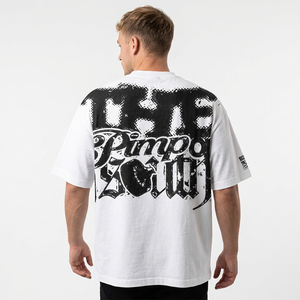 The Pimp Of The South Oversized <b>White</b> Cotton Street Style <b>Men's</b> T-<b>Shirt</b> <b>Short</b> <b>Sleeve</b> O-Neck Printed Jersey - Product Image 6