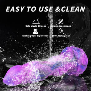 Dildo Anal de Silicona con Nudo de Fantasía y Ventosa, Juguete Sexual para Adultos - Pene de Perro Suave y Enorme Tapón Anal de Animal - Product Image 4