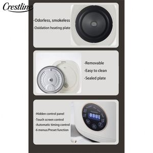 Cuisinière à riz électrique miniature portable multifonctionnelle de 3 L pour enfants, cuisson automatique du riz avec tasse à mesurer pour un usage domestique - Product Image 6