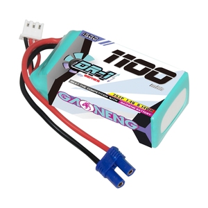แบตเตอรี่ GAONENG GNB DR-1 ซีรีส์ 1100mAh 2S 7.4V 150C EC2 RC LiPo สำหรับรถบังคับวิทยุ RC Car 1/24 1/18 ECO RC Cars Losi Mini T Mini JRX2 - Product Image 1