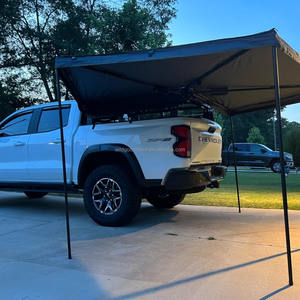 Auvent de voiture rétractable en acier inoxydable 270 avec lumières LED, tissu Oxford 420D, protection UV 50+, imperméable pour une utilisation par tous les temps - Product Image 2