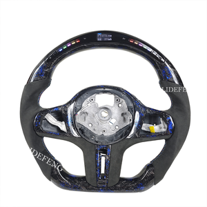 Volante de Fibra de Carbono con LED RPM Personalizado y Escamas Azules Forger para <span class=keywords><strong>BMW</strong></span> G30 G20 M5 F90 <span class=keywords><strong>M8</strong></span> X3M X4M X5M X6M F40 F44 F97 F95 - Product Image 1