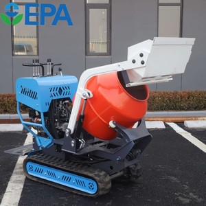 Mélangeur de béton mobile à chargement automatique de 3 m3, réservoir d'eau et seau de chargement de type JCB pour les équipements de chantier dans les régions éloignées - Product Image 3