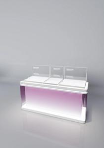 Nuovo Stile Espositore Cosmetici Multilivello di Tendenza, Vetrina <span class=keywords><strong>Angolare</strong></span> per Cosmetici e Profumi - Product Image 4