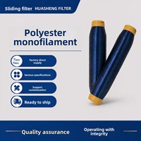 Fil chenille monofilament en polyester blanchi haute résistance, conditionné en fût, pour usage industriel, 0,1~0,35 mm, directement de l'usine