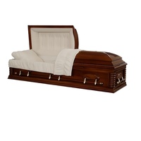 Proveedor funerario profesional: ataúdes/ataúdes metálicos de madera maciza americanos y europeos personalizados para funerales de adultos