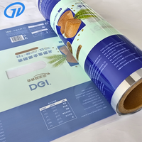 Rouleau de film d'emballage composite plastique de qualité alimentaire PET/CPP résistant à l'huile, imprimé en héliogravure, personnalisé pour l'emballage de pain et de gâteaux