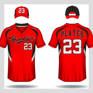 卸売カスタムメイドあなた自身のデザイン昇華デジタルプリントステッチ野球ユニフォームチームジャージー - Product Image 1