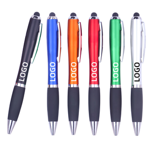 Stylo à bille rétractable à écran tactile, logo personnalisé, lumière LED, stylo publicitaire, papeterie promotionnelle créative pour étudiants - Product Image 1