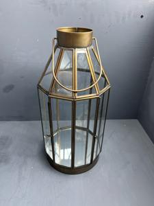 Lanterne décorative en laiton et miroir/verre utilisée pour la décoration intérieure, la vitrine et le stockage Fournisseur d'Inde - Product Image 2