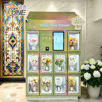 10 casiers distributeurs de fleurs à température constante avec écran tactile pour la vente de fleurs en intérieur et en extérieur