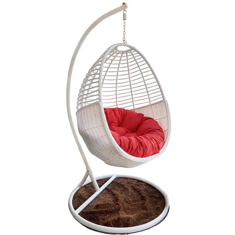 Wicker Furniture Hanging Swing Chair Sitting Room Leisure Single and Double Balcony Adult Bird's Nest Swing Synthetic Rattan Set