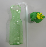 Nouveauté créative vente à chaud longue fête à boire slush party logo personnalisé tasse à boire en diamant avec paille réutilisable