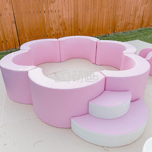 Moetry Children <strong>Pink</strong> Soft Play <strong>Ball</strong> Pool Set Commercial Amusement Indoor Playground <strong>Pit</strong> <strong>Ball</strong> with Bouncy House - Product Image 4