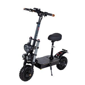 Trottinette Électrique Pliable pour Adultes Leo 11 Pouces 5600W à Double Moteur avec Siège, Batterie au Lithium 20Ah, Autonomie 40-80km, Vitesse >65km/h - Product Image 1