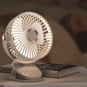Mini Ventilador Eléctrico de Plástico con Clip, para Bebés y Hoteles, Alimentado por USB, Colores Blanco/Rosa - Product Image 1