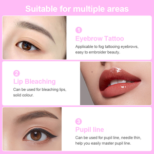 Agujas de Cartucho Desechables para PMU, Puntas de Aguja de Acero Inoxidable para Tatuajes de Cejas y Labios, Maquillaje Permanente, Uso Profesional en Estudio - Product Image 4
