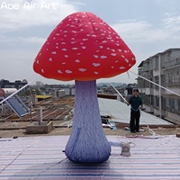 Décorations de champignons gonflables géants | Plantes gonflables personnalisées pour événements, fêtes, festivals et accessoires de scène