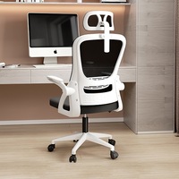 Chaise de bureau de vente directe d'usine avec appui-tête chaise d'ordinateur à domicile chaises de personnel en maille conférence pivotante