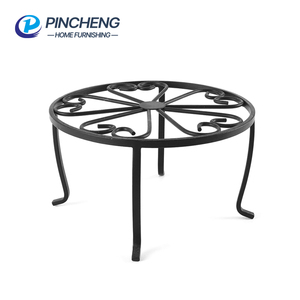 Soporte para Plantas de Hierro Forjado de Alta Calidad, Moderno Soporte para <span class=keywords><strong>Macetas</strong></span> de Metal con Recubrimiento de Polvo Negro - Product Image 1