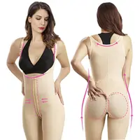 S-SHAPER महिलाओं के समायोज्य पोस्ट सर्जरी Shapewear परिधान वजन घटाने खुले Crotch बट लिफ्ट प्लस आकार Fajas सर्जिकल Bodysuit