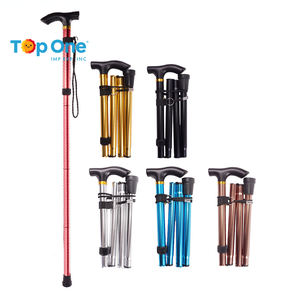 Top One télescopique orthopédique aluminium Anti choc réglable homme canne de marche Trekking randonnée bâtons pôles - Product Image 2