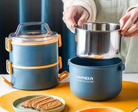 Bento zum Mitnehmen 306 Edelstahl Lunchbox Schule wieder verwendbares Schüler Mittagessen mit Lunchbox wärmer Heiz boxen