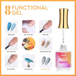 JTING Nouvelle Arrivée Gel de Construction 8-en-1 pour Ongles, Colle, Gel de Base Durcissant, Mélange et Nivellement, OEM ODM - Product Image 4