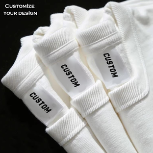 批发针织超大号厚重定制品牌徽标印花空白男式T恤 - Product Image 3