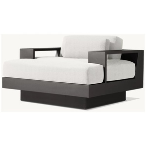 Muebles de aluminio para exteriores, juego de sofás moderno para jardín, juego de sofás con estructura de aluminio para patio de hotel - Product Image 4