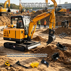 Mini Excavadora Hidráulica Eléctrica con Control PLC, Motor con Bomba Huade de Alta Eficiencia, 3.5 Toneladas, Uso Doméstico, <span class=keywords><strong>China</strong></span> - Product Image 3
