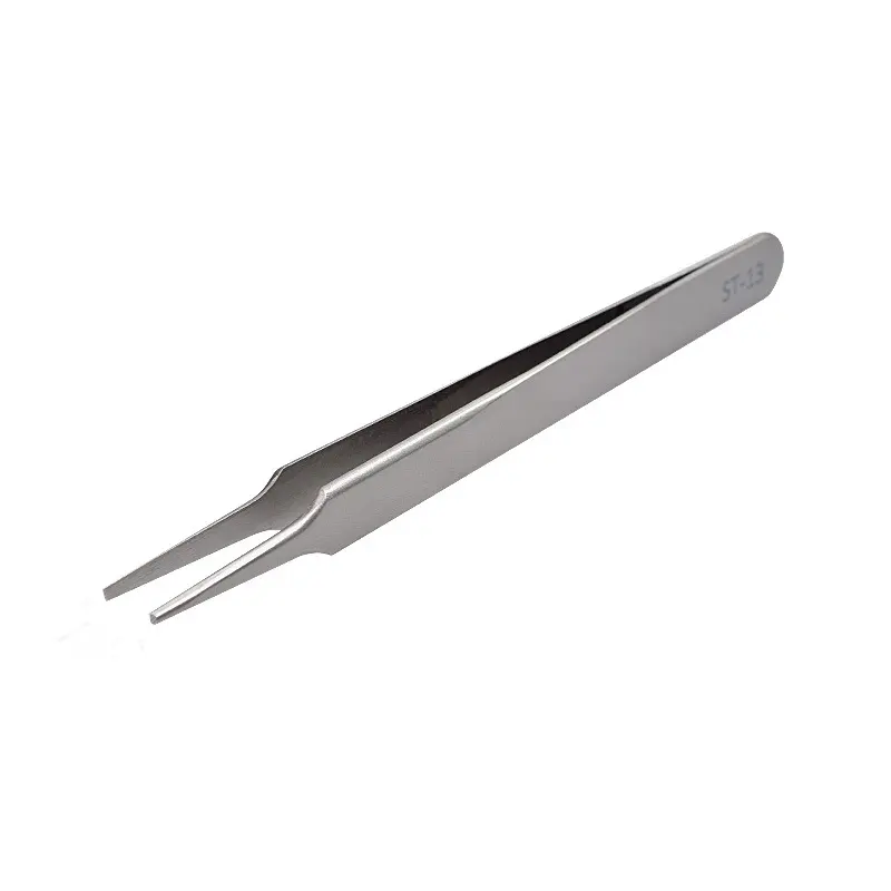 Pointed Straight Curved Precision Stainless Steel Eyelash Extension Tweezers Support Wholesale Products