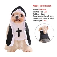 Déguisement de chat mignon pour fête, vêtements de chaton Jésus pour petits et moyens chiens et chats, costumes de cosplay amusants pour animaux de compagnie, accessoire pour chiot