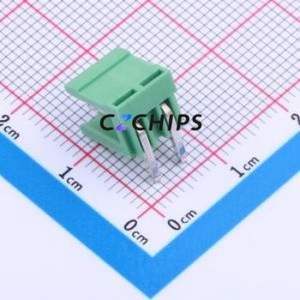 JL396R-39602G01 Plug-in Terminal Block Bent Lead Through Hole,P=3.96mm Connector Board-to-Board / Socket Open 1x2P 3.96mm Green - Product Image 2