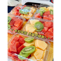 500g boîte à fruits transparente en plastique récipient à fruits à clapet pour animaux de compagnie boîte à fruits avec trous boîte d'emballage blister récipient alimentaire en plastique