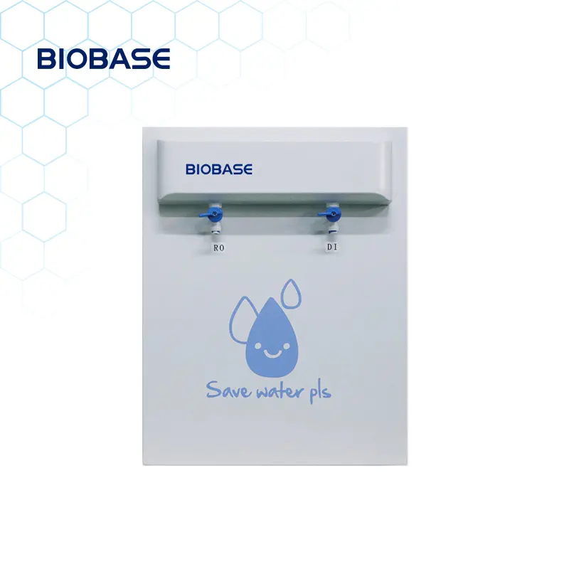 جهاز تنقية المياه المزود بمعالج BIOBASE يعمل على طاولة موديل SCSJ-I-10L وهو معدات مختبرات لتنقية المياه