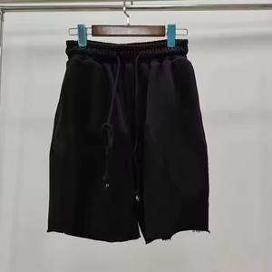 Top qualité poids lourd 100% coton bouffée impression Streetwear décontracté larmes Shorts pantalons hommes pantalons de survêtement Denimes Shorts pour hommes - Product Image 6