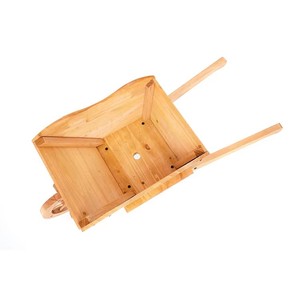 Bac à fleurs rustique <span class=keywords><strong>en</strong></span> forme de brouette <span class=keywords><strong>en</strong></span> bois pour jardin extérieur, <span class=keywords><strong>pot</strong></span> <span class=keywords><strong>d</strong></span>écoratif pour patio, cour et pelouse - Product Image 2