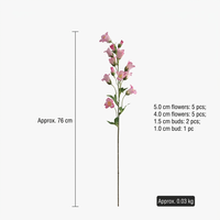 Künstliche Rosa Flieder-Blumen Seiden-Blumenstrauß Realistische Dekoration für Zuhause Hochzeit Laden-Display