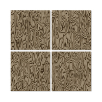 Dalles de moquette modernes personnalisées à motifs organiques pour bureaux, 50x50cm, taupe brun, design grain de bois, nylon écologique commercial