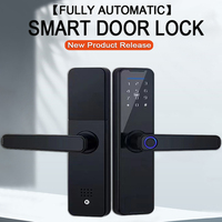 Serrure de porte intelligente étanche Tuya WiFi App, poignée de porte à empreinte digitale, serrure numérique sans clé