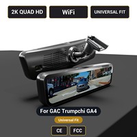 Caméra de tableau de bord pour rétroviseur de voiture GAC Trumpchi GA4 H-X, 2K, 9,2 pouces, WiFi, compatible universel