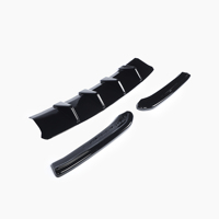 Diffuseurs d'angle de pare-chocs arrière ABS noir brillant pour SEAT Leon Cupra ST Estate MK3 5 5F 2017 2019