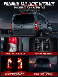 Lente per Faro Posteriore E-MARK per Citroen Berlingo, Peugeot Partner, Vauxhall Opel Combo, <span class=keywords><strong>Toyota</strong></span> <span class=keywords><strong>Proace</strong></span> City, Fiat Doblo 9819235880 - Product Image 4