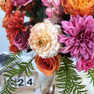 DKB Nueva Bola de Flores Artificiales Realistas de Seda para Decoraciones de Mesa de Boda y Día de la Madre Hechas a Mano - Product Image 4