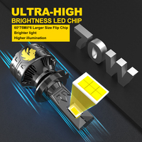 NAOEVO Noble 140W 16800lm Bombilla LED de Alta Potencia para Faros Delanteros de Coche H7, Proyector Súper Brillante para Autos, Foco LED H11 H4